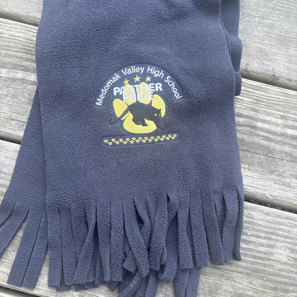 Medomak Valley High School Woldoboro Maine Panther Pride Fleece Scarf